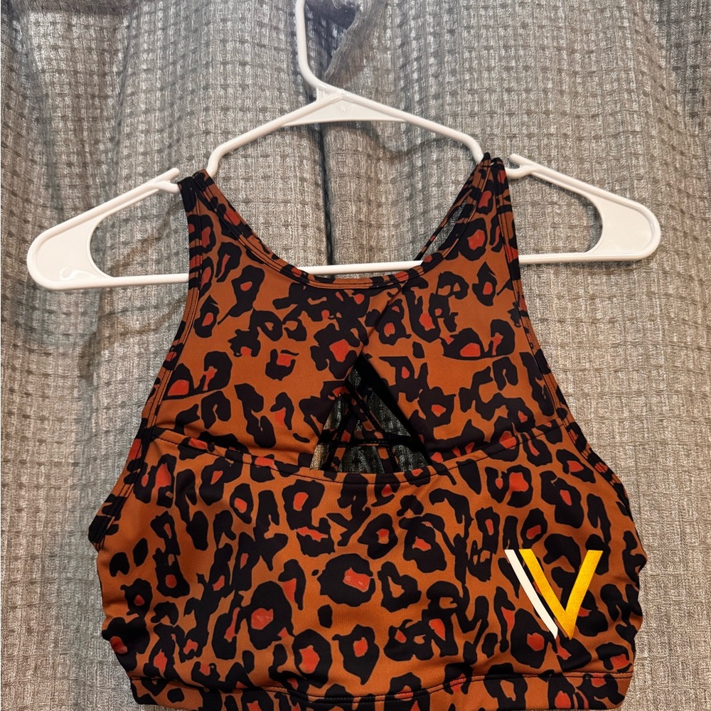 Leopard Print Sports Bra - The Chestee/Vull